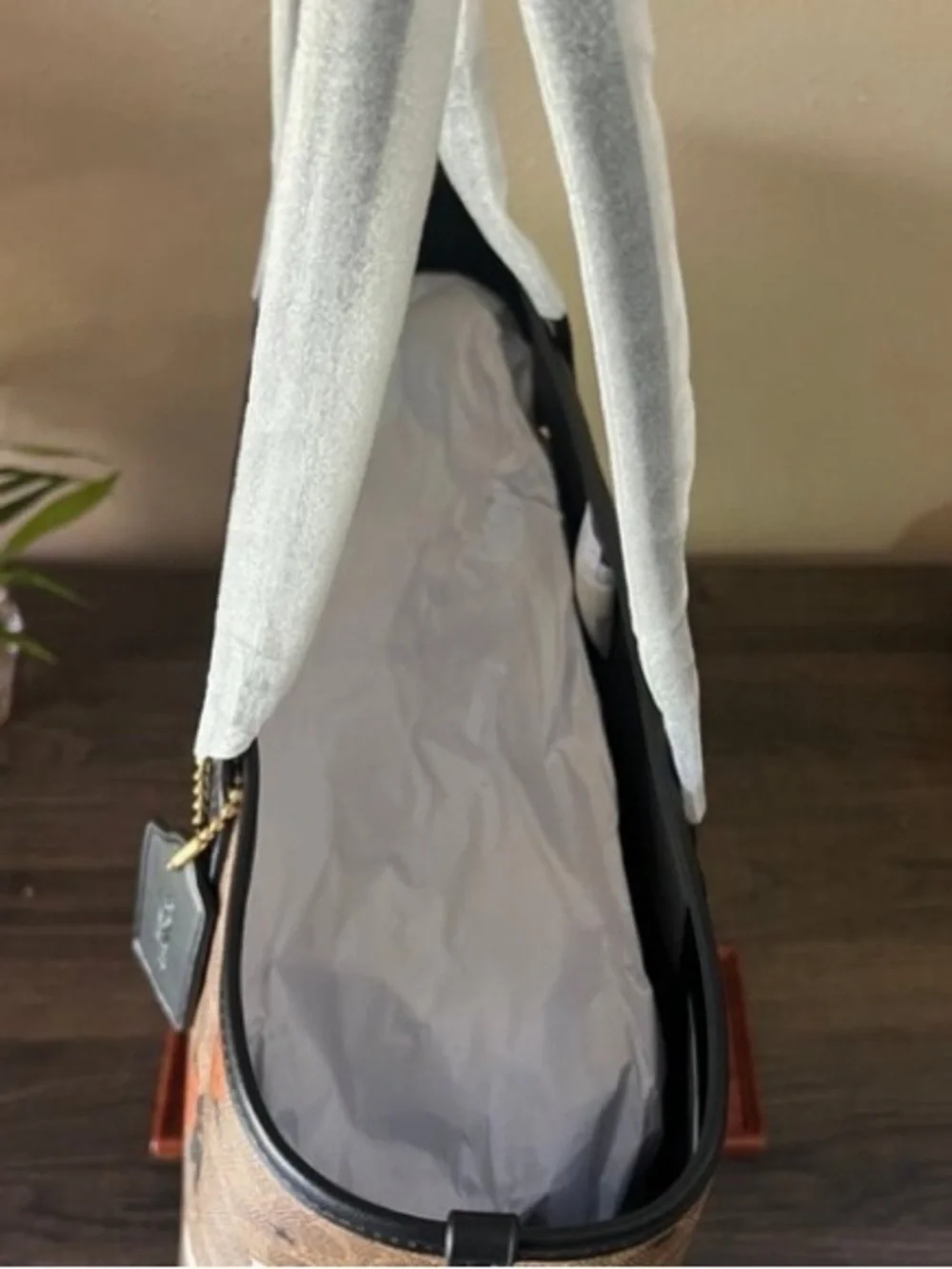 Coach Halloween Print Tote in Brown, Orange, Black, White